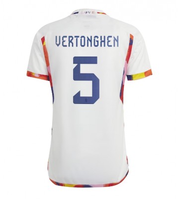 Belgien Jan Vertonghen #5 Udebanetrøje VM 2022 Kort ærmer